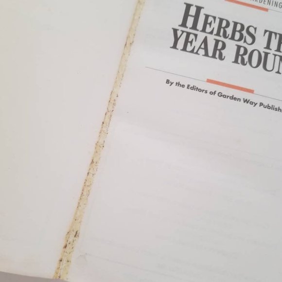 HERBS THE YEAR ROUND 1990s Gardening Guide Vintage Book - Picture 3 of 10